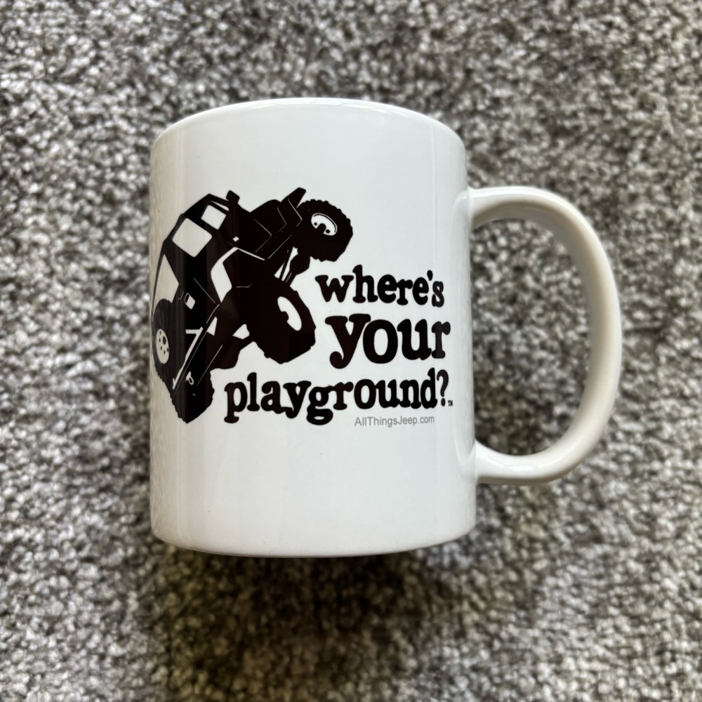 Jeep Wrangler Where’s Your Playground? Coffee Drink Beverage Mug